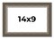 9x14 Weathered Picture Frame with UV-Resistant Acrylic & Acid Free Backing, Available in 5 Finishes - Black, Gold, Red, White, Natural